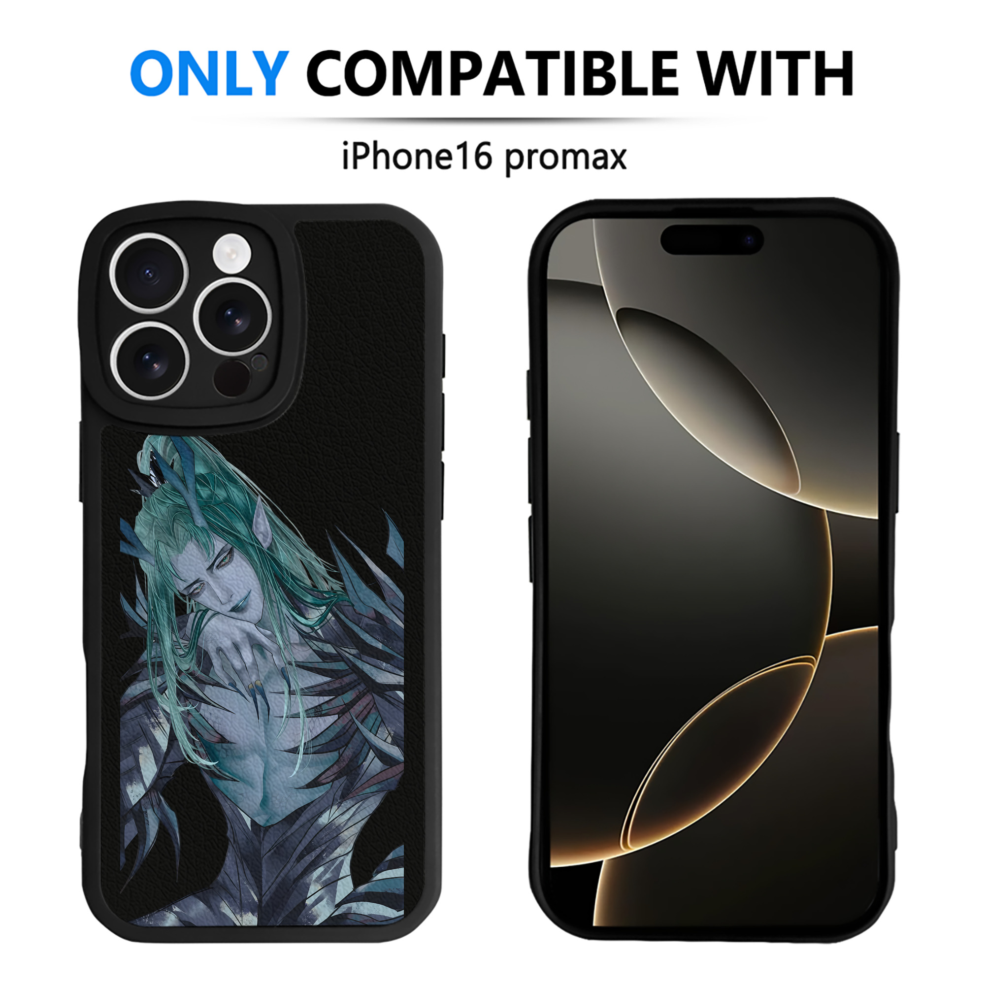 （画像用） Ne Zha 2 ナタ 魔童の大暴れ 【iPhone 16シリーズ対応】シリコンスマホケース（レザー調） 材質：シリコン